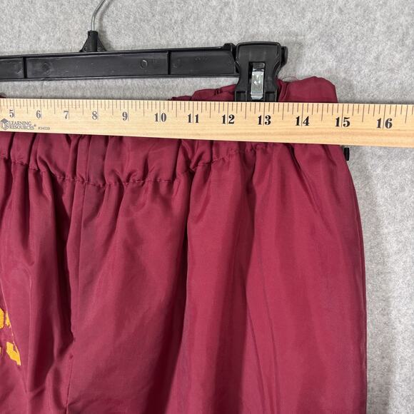 VINTAGE 90s Track Pants Mens Large Maroon Gold 23 UMD U of M Fleece Lined USA - Picture 5 of 12